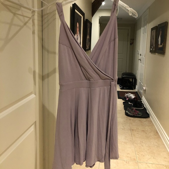 Kimchi Blue Veruca Skorted Wrap Romper (purple) - Picture 2 of 4